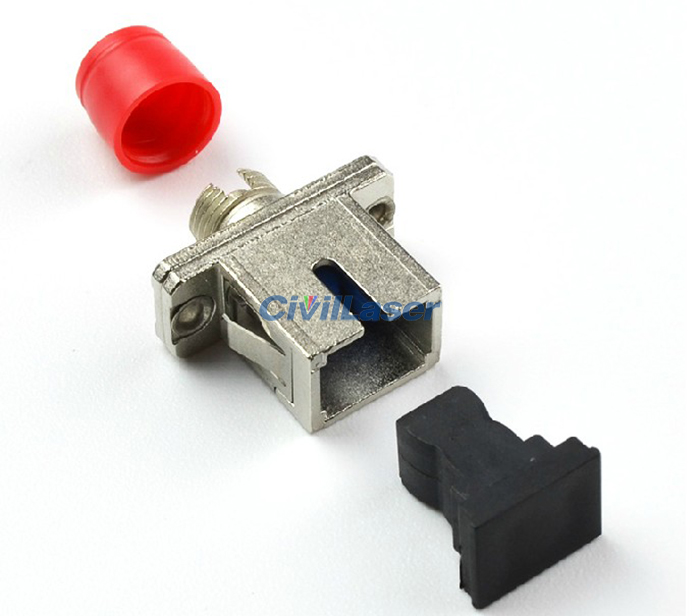 SC To FC Singal Core Fiber Optic Adapter Metal Flange Plate